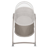 Patut si balansoar portabil Lionelo, Gaya 2 in 1, cu functie de leganat si muzica, 3 viteze de leganat reglabile, saltea T25, controlat prin telecomanda sau panou, pana la 9 kg, 0 luni+, 93 x 68 x 81 cm, bej latte