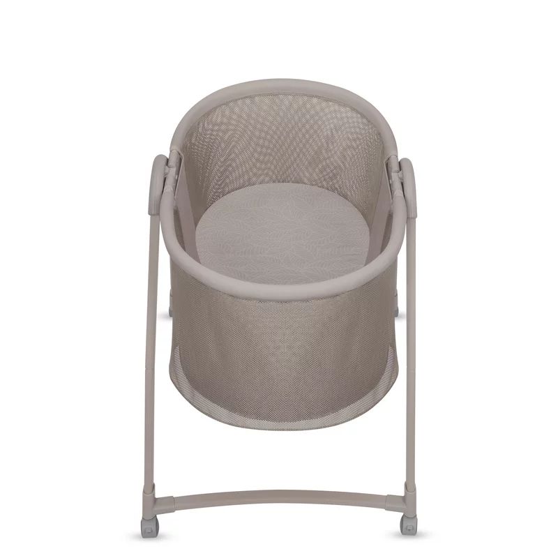 Patut si balansoar portabil Lionelo, Gaya 2 in 1, cu functie de leganat si muzica, 3 viteze de leganat reglabile, saltea T25, controlat prin telecomanda sau panou, pana la 9 kg, 0 luni+, 93 x 68 x 81 cm, bej latte