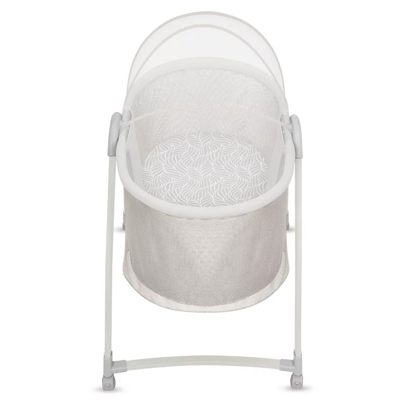 Patut si balansoar portabil Lionelo, Gaya 2 in 1, cu functie de leganat si muzica, 3 viteze de leganat reglabile, saltea T25, controlat prin telecomanda sau panou, pana la 9 kg, 0 luni+, 93 x 68 x 81 cm, bej sand