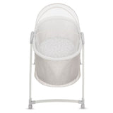 Patut si balansoar portabil Lionelo, Gaya 2 in 1, cu functie de leganat si muzica, 3 viteze de leganat reglabile, saltea T25, controlat prin telecomanda sau panou, pana la 9 kg, 0 luni+, 93 x 68 x 81 cm, bej sand