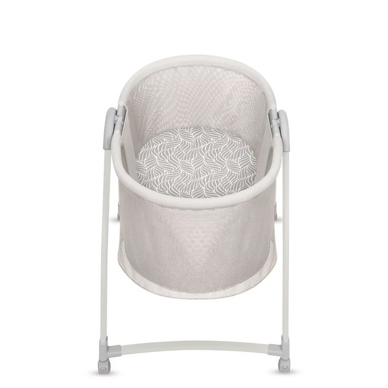 Patut si balansoar portabil Lionelo, Gaya 2 in 1, cu functie de leganat si muzica, 3 viteze de leganat reglabile, saltea T25, controlat prin telecomanda sau panou, pana la 9 kg, 0 luni+, 93 x 68 x 81 cm, bej sand