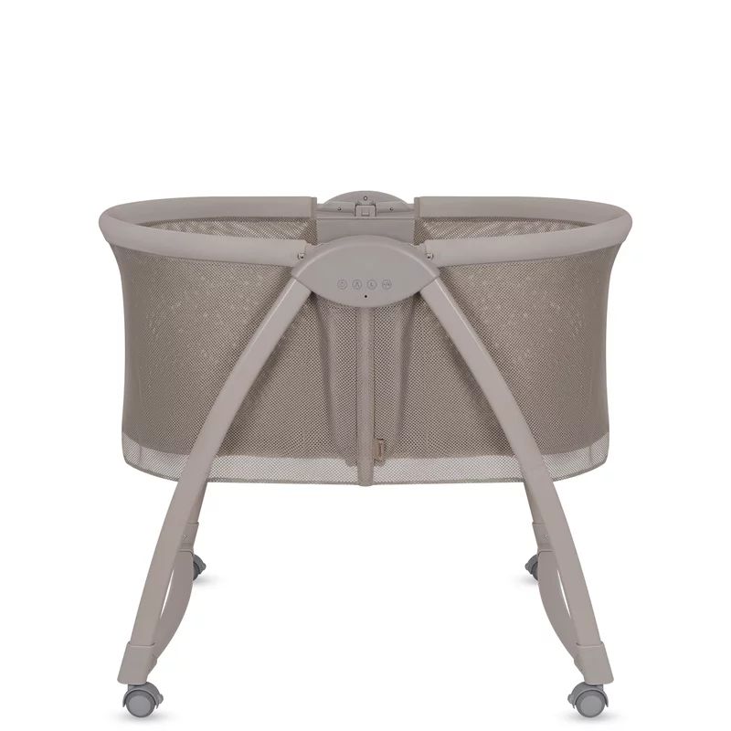 Patut si balansoar portabil Lionelo, Gaya 2 in 1, cu functie de leganat si muzica, 3 viteze de leganat reglabile, saltea T25, controlat prin telecomanda sau panou, pana la 9 kg, 0 luni+, 93 x 68 x 81 cm, bej latte