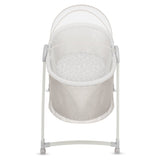 Patut si balansoar portabil Lionelo, Gaya 2 in 1, cu functie de leganat si muzica, 3 viteze de leganat reglabile, saltea T25, controlat prin telecomanda sau panou, pana la 9 kg, 0 luni+, 93 x 68 x 81 cm, bej sand