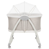 Patut si balansoar portabil Lionelo, Gaya 2 in 1, cu functie de leganat si muzica, 3 viteze de leganat reglabile, saltea T25, controlat prin telecomanda sau panou, pana la 9 kg, 0 luni+, 93 x 68 x 81 cm, bej sand