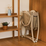 Patut si balansoar portabil Lionelo, Gaya 2 in 1, cu functie de leganat si muzica, 3 viteze de leganat reglabile, saltea T25, controlat prin telecomanda sau panou, pana la 9 kg, 0 luni+, 93 x 68 x 81 cm, bej sand