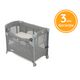 Joie - Patut pliant pentru cosleeping Kubbie Foggy Gray