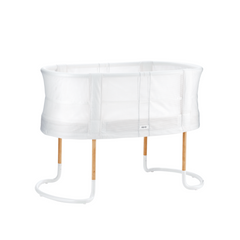 BabyBjorn - Patut reglabil pe inaltime din mesh, Alb