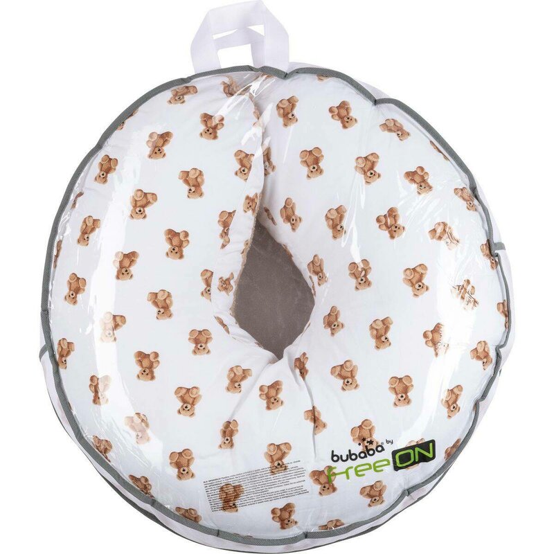 Perna alaptare, Bubaba, Cu doua fete, 70x60x18 cm, Teddys