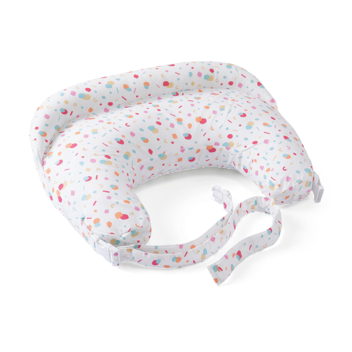 Perna alaptare Chicco Boppy Deluxe, Confetti, 0luni+ - gogobaby.ro