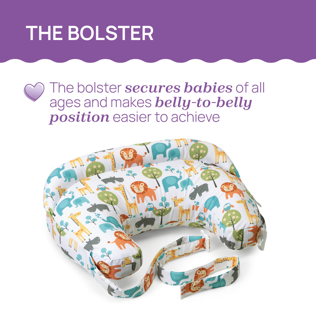Perna alaptare Chicco Boppy Deluxe, Deluxe Fish Fun, 0luni+ - gogobaby.ro