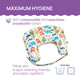 Perna alaptare Chicco Boppy Deluxe, Hello Baby, 0luni+