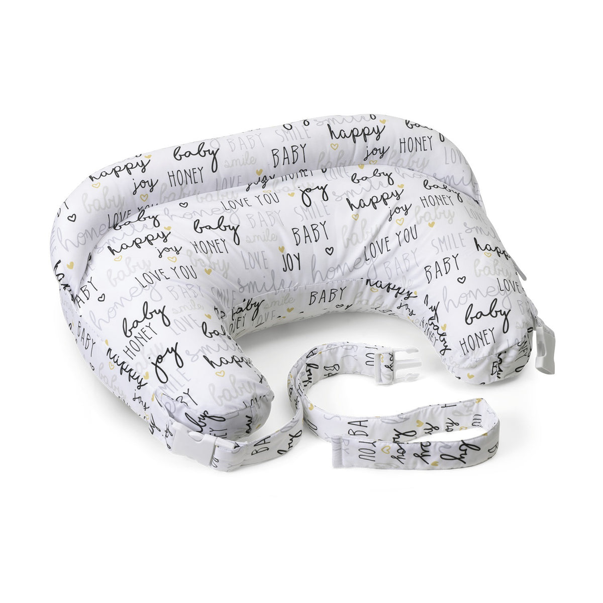 Perna alaptare Chicco Boppy Deluxe, Hello Baby, 0luni+ - gogobaby.ro