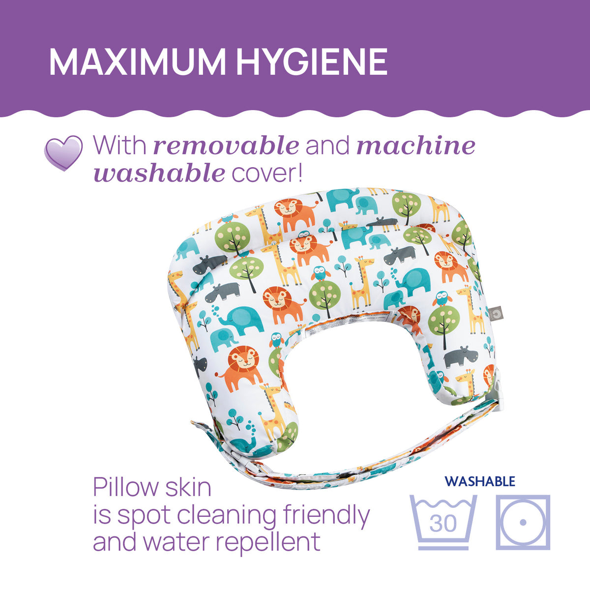 Perna alaptare Chicco Boppy Deluxe, Wild Flowers, 0luni+ - gogobaby.ro