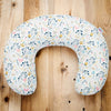 Perna alaptare, New Baby, Cranberries, Cu husa detasabila, Din bumbac, 125x16 cm, Multicolor