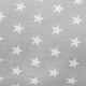Perna alaptare, New Baby, Cu husa detasabila, In forma de C, Bumbac, Diametru 16 cm, Lungime in jurul circumferintei 285 cm, 100% antialergic, Stars Grey