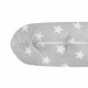 Perna alaptare, New Baby, Diametru 16 cm, Lungime in jurul circumferintei 125 cm, Bumbac, 100% antialergic, Husa detasabila, 0 luni+, Stars Grey