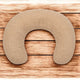 Perna alaptare, New Baby, Teddy, Bumbac+tesatura teddy, 100% antialergic, Husa detasabila, 60x45x18 cm, 0 luni+, Beige