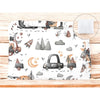 Perna clasica de dormit, MimiNu, Cu volanas, Cu husa detasabila cu fermoar, Din bumbac certificat Oeko Tex Standard 100, Pentru patut, carucior, balansoar, 30x40 cm, Cars Grey