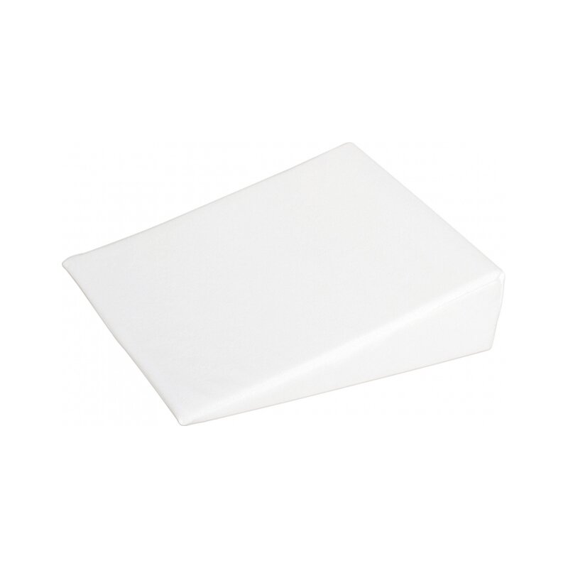 Perna inclinata, Bubaba, Antireflux, Cu husa din bumbac, 30 x 37 x 1,5-10 cm, Alba - gogobaby.ro