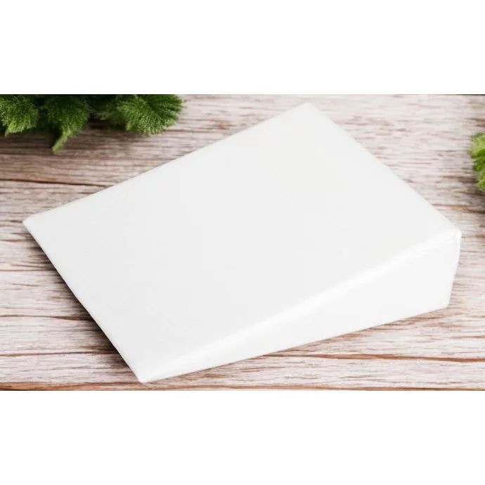 Perna inclinata, Bubaba, Antireflux, Cu husa din bumbac, 30 x 37 x 1,5-10 cm, Alba