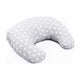 Perna pentru alaptat, Bocioland, Gray Stars, Cu husa detasabila, Din bumbac, 50x18 cm,