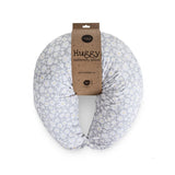 Perna pentru alaptat, Ceba Baby, Husa detasabila din bumbac, Cu puf siliconizat, 150x60x37 cm, Oeko-Tex Standard 100, Basic Chamomile