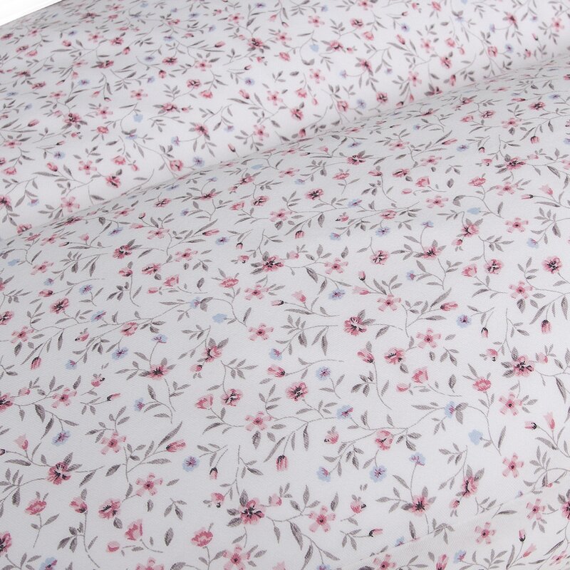 Perna pentru alaptat, Ceba Baby, Husa detasabila din bumbac, Cu puf siliconizat, 150x60x37 cm, Oeko-Tex Standard 100, Basic Forget-me-not