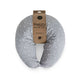 Perna pentru alaptat, Ceba Baby, Husa detasabila din bumbac, Cu puf siliconizat, 150x60x37 cm, Oeko-Tex Standard 100, Basic Grey Stars