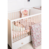 Perna pentru alaptat, Ceba Baby, Husa detasabila din bumbac, Cu puf siliconizat, 150x60x37 cm, Oeko-Tex Standard 100, Basic Grey Stars