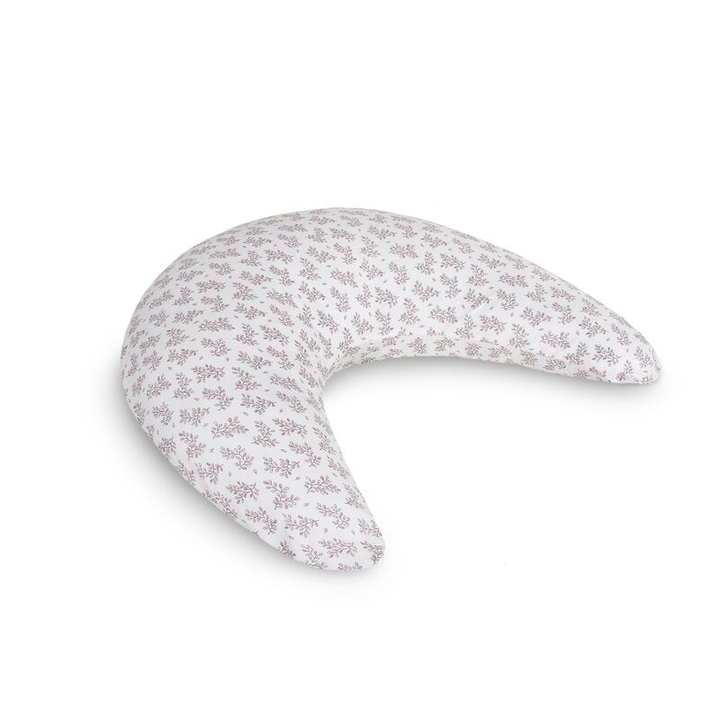 Perna pentru alaptat, Ceba Baby, Husa detasabila din bumbac, Cu puf siliconizat, 150x60x37 cm, Oeko-Tex Standard 100, Basic Hoya
