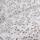 Perna pentru alaptat, Ceba Baby, Husa detasabila din bumbac, Cu puf siliconizat, 150x60x37 cm, Oeko-Tex Standard 100, Basic Tiny Leaves