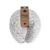 Perna pentru alaptat, Ceba Baby, Husa detasabila din bumbac, Cu puf siliconizat, 150x60x37 cm, Oeko-Tex Standard 100, Basic Tiny Leaves