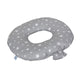 Perna postpartum, Ceba Baby, Amelioreaza durerile dupa nastere, Umpluta cu bile EPS, Bumbac, 45x45x10 cm, Milky Way
