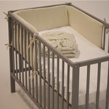 Aparatoare patut, Petite&Mars, Tilly, 120x60 cm, Cu panglici, Din bumbac, Lungime 180 cm, Inaltime 36 cm, 0 luni+, Roz