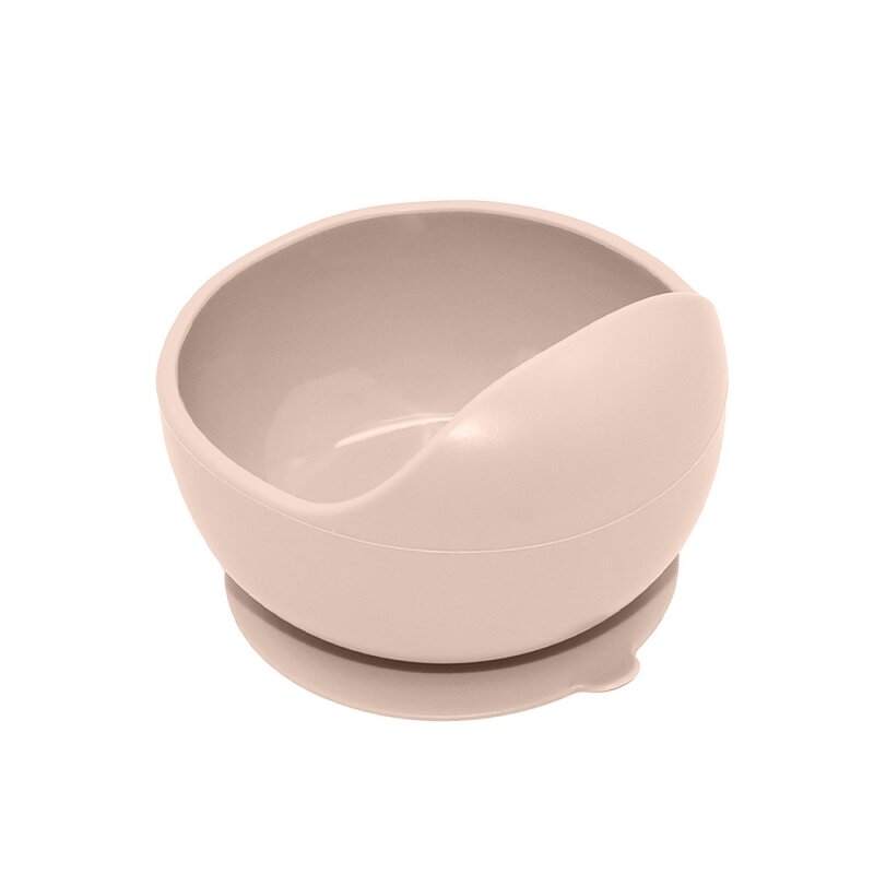 Bol, Petite&Mars, Take&Match, Din silicon, Cu ventuza, Fara BPA, 6 luni+, 350 ml, Bej