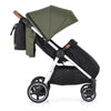 Carucior sport, Petite&Mars, Royal, Include husa pentru scaun, husa pentru picioare, geanta pentru scutece si capotina extensibila, Cu fereastra, Impermeabila, Cu SPF 50, Aluminiu, 0-22 kg, 111 x 57 x 86 cm, Mature Olive - gogobaby.ro