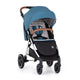 Carucior sport, Petite&Mars, Royal, Include husa pentru scaun, husa pentru picioare, geanta pentru scutece si capotina extensibila, Cu fereastra, Impermeabila, Cu SPF 50, Aluminiu, 0-22 kg, 111 x 57 x 86 cm, Ocean Blue