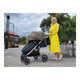 Carucior sport, Petite&Mars, Royal, Include husa pentru scaun, husa pentru picioare, geanta pentru scutece si capotina extensibila, Cu fereastra, Impermeabila, Cu SPF 50, Aluminiu, 0-22 kg, 111 x 57 x 86 cm, Ocean Blue