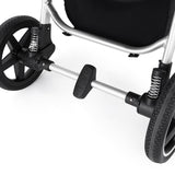 Carucior sport, Petite&Mars, Royal, Include husa pentru scaun, husa pentru picioare, geanta pentru scutece si capotina extensibila, Cu fereastra, Impermeabila, Cu SPF 50, Aluminiu, 0-22 kg, 111 x 57 x 86 cm, Mature Olive