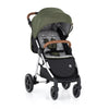 Carucior sport, Petite&Mars, Royal, Include husa pentru scaun, husa pentru picioare, geanta pentru scutece si capotina extensibila, Cu fereastra, Impermeabila, Cu SPF 50, Aluminiu, 0-22 kg, 111 x 57 x 86 cm, Mature Olive - gogobaby.ro