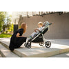 Carucior sport, Petite&Mars, Royal, Include husa pentru scaun, husa pentru picioare, geanta pentru scutece si capotina extensibila, Cu fereastra, Impermeabila, Cu SPF 50, Aluminiu, 0-22 kg, 111 x 57 x 86 cm, Mature Olive - gogobaby.ro