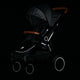 Carucior sport, Petite&Mars, Street+ Air, Include capotina impermeabila Editie limitata, Cu fereastra, husa picioare, cos de bagaje, Cu roti gonflabile, Centura de siguranta in 5 puncte, Pana la 25 kg, 6 luni+, Ocean