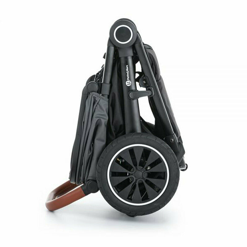 Carucior sport, Petite&Mars, Street+ Air, Include capotina impermeabila Editie limitata, Cu fereastra, husa picioare, cos de bagaje, Cu roti gonflabile, Centura de siguranta in 5 puncte, Pana la 25 kg, 6 luni+, Ocean - gogobaby.ro