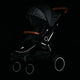 Carucior sport, Petite&Mars, Street+ Air, Include capotina impermeabila Editie limitata, Cu fereastra, husa picioare, cos de bagaje, Cu roti gonflabile, Centura de siguranta in 5 puncte, Pana la 25 kg, 6 luni+, Ocean