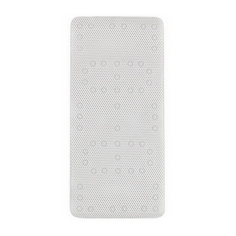 Covoras XXL de baie, Petite&Mars, Harry, Antialunecare, Cu ventuze, Dreptunghiular, Antiderapant, 91x43 cm, Alb - gogobaby.ro