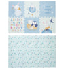 Covoras puzzle, Petite&Mars, Din spuma, Format din 6 piese reversibile, 116x174x1.5 cm, Multicolor
