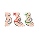 Deviator centura siguranta, Petite&Mars, Beltley, Pentru gravide, Grey