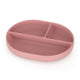 Farfurie compartimentata, Petite&Mars, Take&Match, Ovala, Cu ventuza si 3 compartimente, Silicon, Fara BPA, 630 ml, 6 luni+, Roz