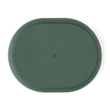 Farfurie compartimentata, Petite&Mars, Take&Match, Ovala, Cu ventuza si 3 compartimente, Silicon, Fara BPA, 630 ml, 6 luni+, Verde