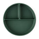 Farfurie compartimentata, Petite&Mars, Take&Match, Rotunda, Cu ventuza si 3 compartimente, Silicon, Fara BPA, 500 ml, 6 luni+, Verde